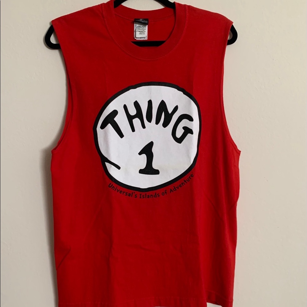 Tank shirt size M red color